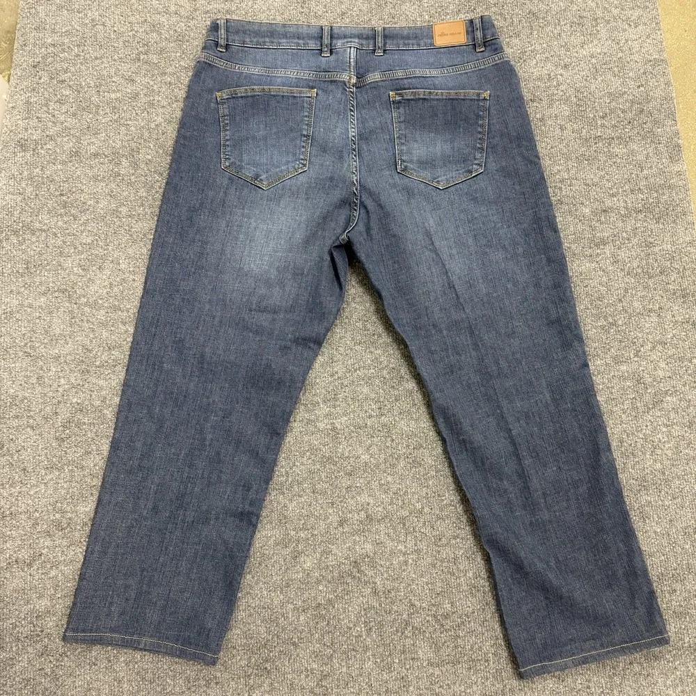 Peter Millar Jeans Mens 38x34 Blue‎ Stretch Denim Mid Rise Straight Crown